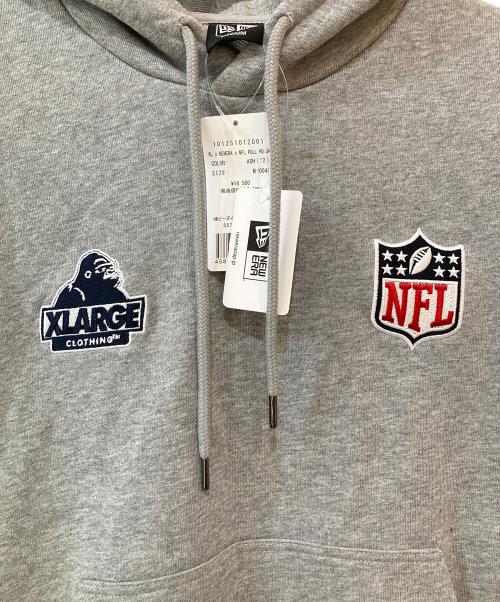 New Era（ニューエラ）New Era (ニューエラ) X-LARGE (エクストララージ) NFL (エヌエフエル) HOODED SWEAT SHIRT グレー サイズ:Mの古着・服飾アイテム