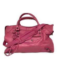 BALENCIAGA（バレンシアガ）の古着「ザ・シティ エディターズ 2WAYバック」｜ピンク