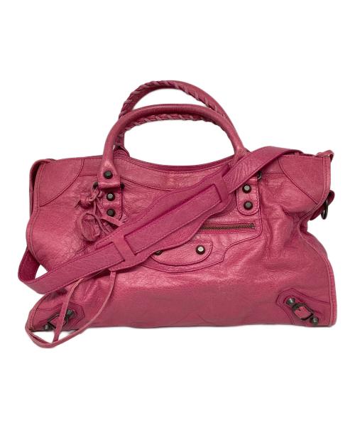 BALENCIAGA（バレンシアガ）BALENCIAGA (バレンシアガ) ザ・シティ エディターズ 2WAYバック ピンクの古着・服飾アイテム