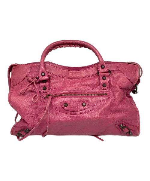 BALENCIAGA（バレンシアガ）BALENCIAGA (バレンシアガ) ザ・シティ エディターズ 2WAYバック ピンクの古着・服飾アイテム