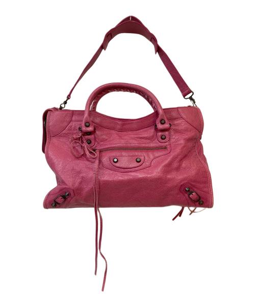 BALENCIAGA（バレンシアガ）BALENCIAGA (バレンシアガ) ザ・シティ エディターズ 2WAYバック ピンクの古着・服飾アイテム