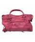 中古・古着 BALENCIAGA (バレンシアガ) ザ・シティ エディターズ 2WAYバック ピンク：160000円