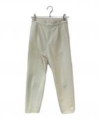 UNITED ARROWSユナイテッドアローズ）の古着「SPONGYタックテーパードパンツ」｜アイボリー
