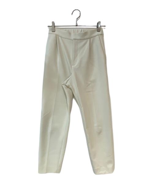 UNITED ARROWS（ユナイテッドアローズ）UNITED ARROWS (ユナイテッドアローズ) SPONGYタックテーパードパンツ アイボリー サイズ:36の古着・服飾アイテム