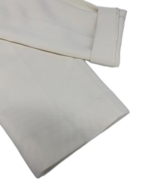 UNITED ARROWS（ユナイテッドアローズ）UNITED ARROWS (ユナイテッドアローズ) SPONGYタックテーパードパンツ アイボリー サイズ:36の古着・服飾アイテム