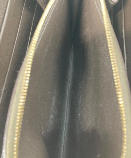 CELINE（セリーヌ）CELINE (セリーヌ) エキゾチックパイソン切替長財布 ベージュ×ブラックの古着・服飾アイテム