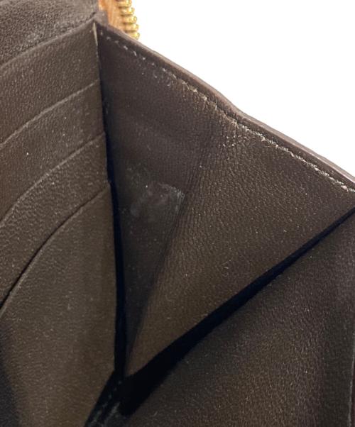 CELINE（セリーヌ）CELINE (セリーヌ) エキゾチックパイソン切替長財布 ベージュ×ブラックの古着・服飾アイテム