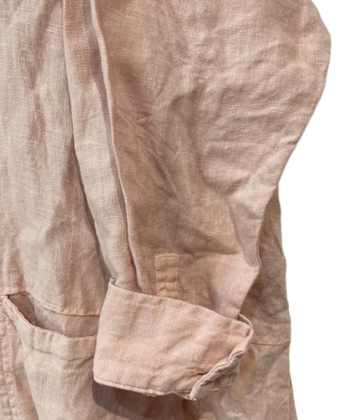 nest Robe（ネストローブ）nest Robe (ネストローブ) リネン天然染めビッグシャツワンピース ピンク サイズ:FREEの古着・服飾アイテム