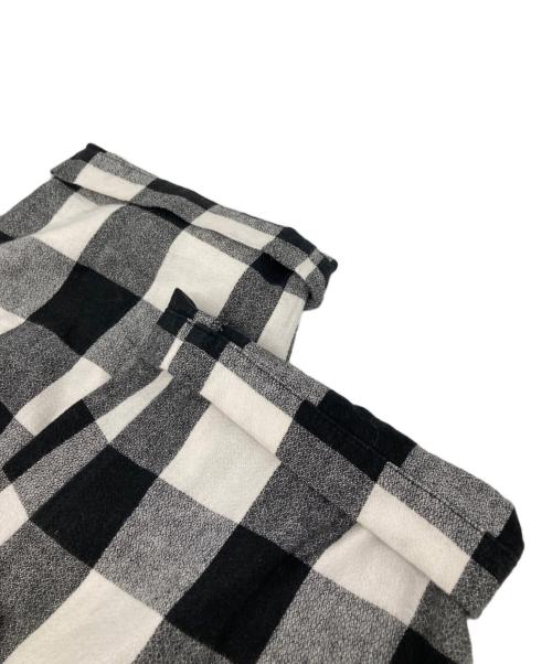 nest Robe（ネストローブ）nest Robe (ネストローブ) コットンリネンアムンゼンチェックイージーパンツ ホワイト×ブラック サイズ:FREEの古着・服飾アイテム