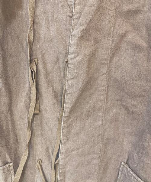 nestrobe confect（ネストローブ コンフェクト）nestrobe confect (ネストローブ コンフェクト) リネン スリーピングシャツ ブラウン サイズ:3の古着・服飾アイテム