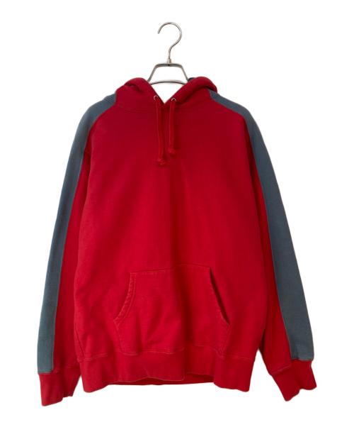 SUPREME（シュプリーム）SUPREME (シュプリーム) 18FW Paneled Hooded Sweatshirt レッド サイズ:Mの古着・服飾アイテム