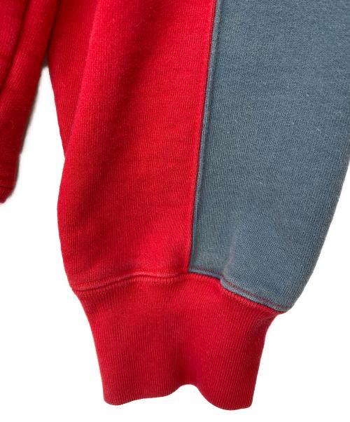 SUPREME（シュプリーム）SUPREME (シュプリーム) 18FW Paneled Hooded Sweatshirt レッド サイズ:Mの古着・服飾アイテム