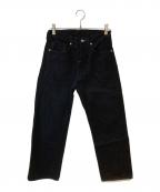 TCB jeansティーシービー ジーンズ）の古着「ボタンフライ ブラックデニム」｜ブラック