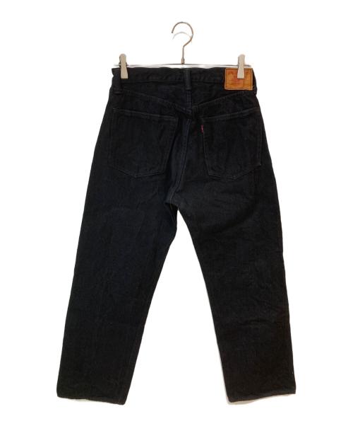 TCB jeans（ティーシービー ジーンズ）TCB jeans (ティーシービー ジーンズ) ボタンフライ ブラックデニム ブラック サイズ:78.5の古着・服飾アイテム