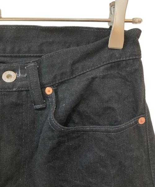 TCB jeans（ティーシービー ジーンズ）TCB jeans (ティーシービー ジーンズ) ボタンフライ ブラックデニム ブラック サイズ:78.5の古着・服飾アイテム