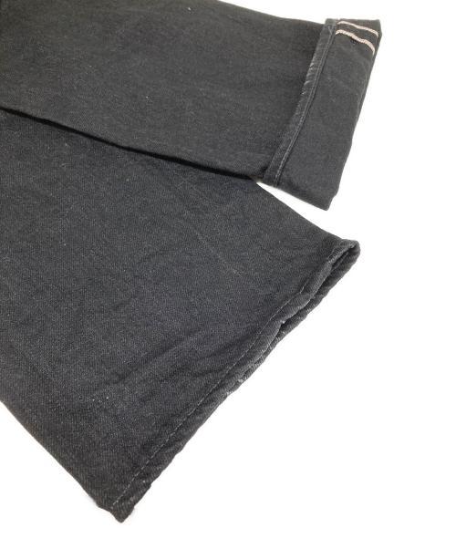 TCB jeans（ティーシービー ジーンズ）TCB jeans (ティーシービー ジーンズ) ボタンフライ ブラックデニム ブラック サイズ:78.5の古着・服飾アイテム