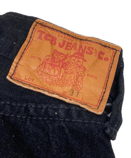 TCB jeans（ティーシービー ジーンズ）TCB jeans (ティーシービー ジーンズ) ボタンフライ ブラックデニム ブラック サイズ:78.5の古着・服飾アイテム