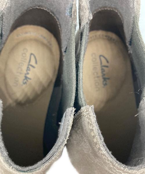 CLARKS（クラークス）CLARKS (クラークス) Paulson Up サイドゴアブーツ Taupe Suede サイズ:25の古着・服飾アイテム