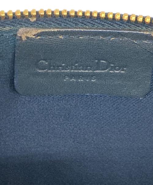 Christian Dior（クリスチャン ディオール）Christian Dior (クリスチャン ディオール) トロッターサドルポーチ ネイビーの古着・服飾アイテム
