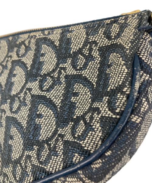 Christian Dior（クリスチャン ディオール）Christian Dior (クリスチャン ディオール) トロッターサドルポーチ ネイビーの古着・服飾アイテム