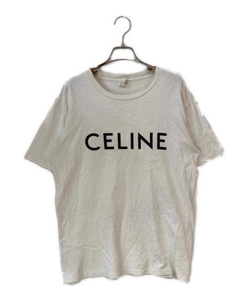 CELINE（セリーヌ）CELINE (セリーヌ) ルーズ Tシャツ / コットンジャージー チョーク / ブラック サイズ:XSの古着・服飾アイテム