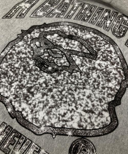 A BATHING APE（ア ベイシング エイプ）A BATHING APE (ア ベイシング エイプ) プリントパーカー グレー サイズ:XSの古着・服飾アイテム