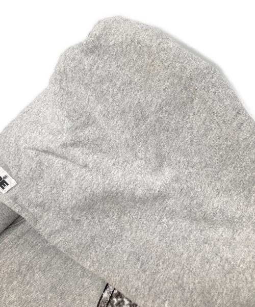 A BATHING APE（ア ベイシング エイプ）A BATHING APE (ア ベイシング エイプ) プリントパーカー グレー サイズ:XSの古着・服飾アイテム