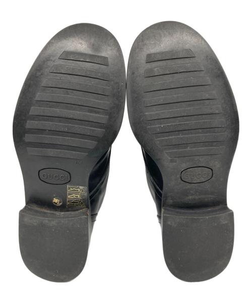 GUCCI（グッチ）GUCCI (グッチ) レースアップブーツ ブラック サイズ:36　1/2の古着・服飾アイテム