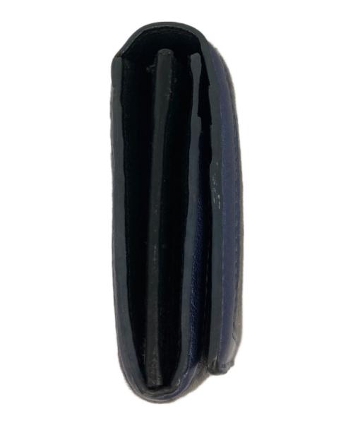 Vivienne Westwood（ヴィヴィアンウエストウッド）Vivienne Westwood (ヴィヴィアンウエストウッド) ハラコ長財布 ネイビー×グレーの古着・服飾アイテム