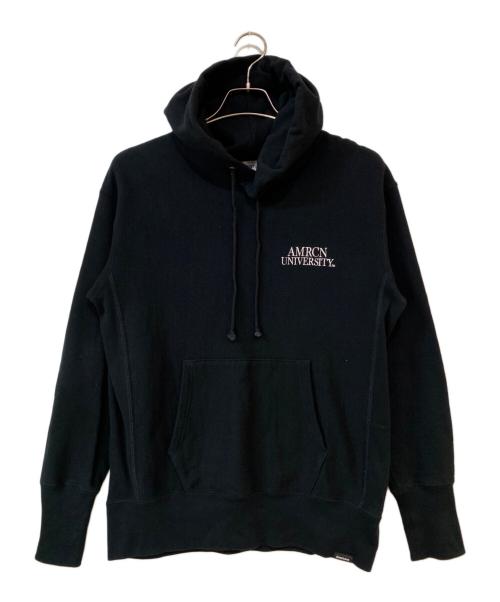 Americana（アメリカーナ）Americana (アメリカーナ) プルオーバーパーカー ブラック サイズ:Ｆreeの古着・服飾アイテム