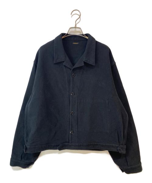 Ets MATERIAUX（マテリオ）Ets MATERIAUX (マテリオ) フレンチワーク コーデュロイ サイクリストジャケット ブラック サイズ:3の古着・服飾アイテム