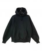 SUPREMEシュプリーム）の古着「25FW Satin Applique Hooded Sweatshirt」｜ブラック