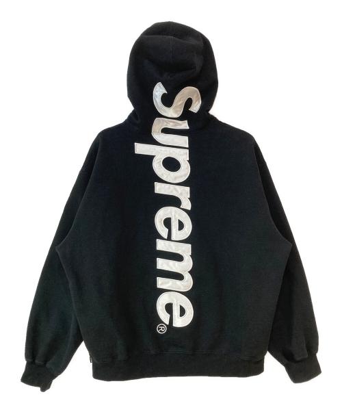 SUPREME（シュプリーム）SUPREME (シュプリーム) 25FW Satin Applique Hooded Sweatshirt ブラック サイズ:Lの古着・服飾アイテム