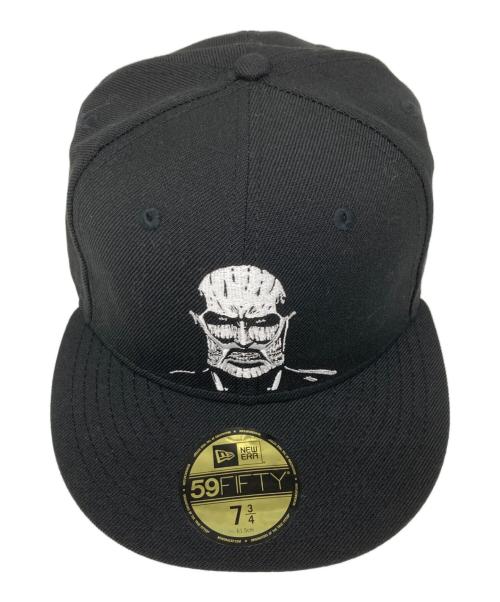 New Era（ニューエラ）New Era (ニューエラ) 進撃の巨人 (シンゲキノキョジン) ベースボールキャップ ブラック サイズ:7 3/4の古着・服飾アイテム