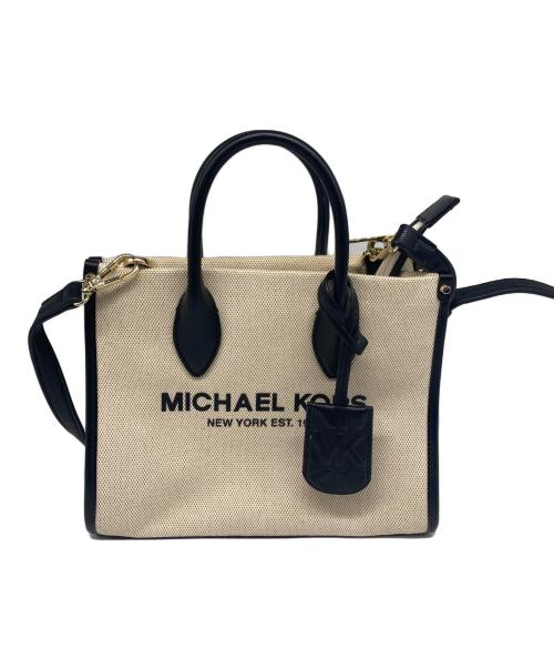 MICHAEL KORS（マイケル・コース）MICHAEL KORS (マイケル・コース) POWDER BLUSH ミレラ ショルダーバッグ ベージュの古着・服飾アイテム