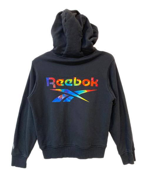 REEBOK（リーボック）REEBOK (リーボック) X-LARGE (エクストララージ) コラボプルオーバーパーカー ブラック サイズ:XSの古着・服飾アイテム