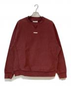 Maison Margielaメゾンマルジェラ）の古着「NAME TAG CREW SWEAT/ネームタグクルースウェット」｜バーガンディー