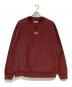 Maison Margiela（メゾンマルジェラ）の古着「NAME TAG CREW SWEAT/ネームタグクルースウェット」｜バーガンディー