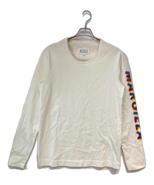 Maison Margiela（メゾンマルジェラ）Maison Margiela (メゾンマルジェラ) ダメージ加工 Longsleeve T-shirt ホワイト サイズ:48の古着・服飾アイテム