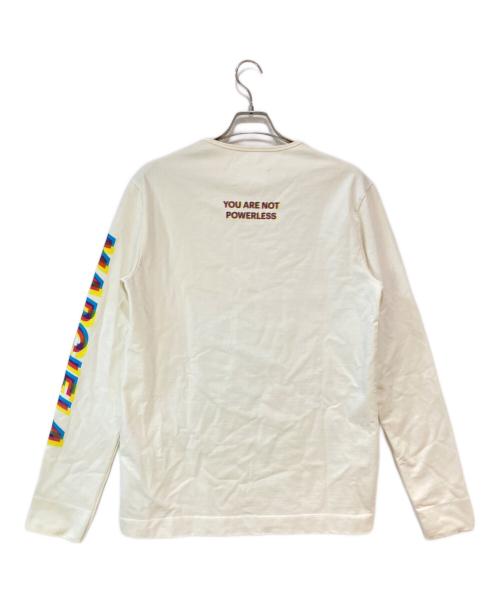 Maison Margiela（メゾンマルジェラ）Maison Margiela (メゾンマルジェラ) ダメージ加工 Longsleeve T-shirt ホワイト サイズ:48の古着・服飾アイテム