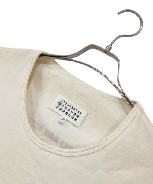 Maison Margiela（メゾンマルジェラ）Maison Margiela (メゾンマルジェラ) ダメージ加工 Longsleeve T-shirt ホワイト サイズ:48の古着・服飾アイテム
