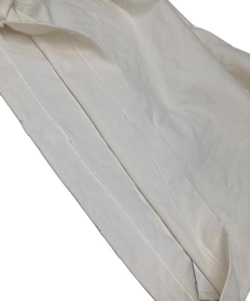 Maison Margiela（メゾンマルジェラ）Maison Margiela (メゾンマルジェラ) ダメージ加工 Longsleeve T-shirt ホワイト サイズ:48の古着・服飾アイテム