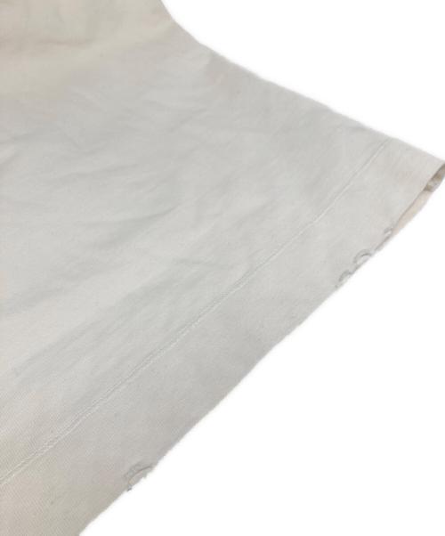 Maison Margiela（メゾンマルジェラ）Maison Margiela (メゾンマルジェラ) ダメージ加工 Longsleeve T-shirt ホワイト サイズ:48の古着・服飾アイテム