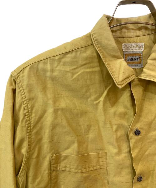 BRENT（ブレント）BRENT (ブレント) ヴィンテージオープンカラーシャツ イエロー サイズ:Lの古着・服飾アイテム