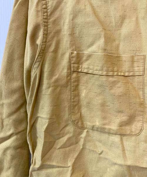 BRENT（ブレント）BRENT (ブレント) ヴィンテージオープンカラーシャツ イエロー サイズ:Lの古着・服飾アイテム