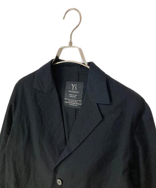 Y's（ワイズ）Y's (ワイズ) コットンテーラードジャケット ブラック サイズ:3の古着・服飾アイテム