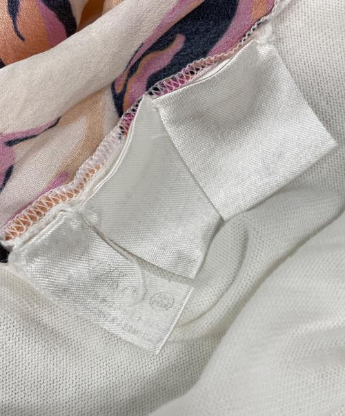 Salvatore Ferragamo（サルヴァトーレ フェラガモ）Salvatore Ferragamo (サルヴァトーレ フェラガモ) 花柄カーディガン ホワイト サイズ:Ｌの古着・服飾アイテム