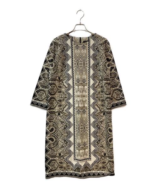 ETRO（エトロ）ETRO (エトロ) ペイズリー柄ワンピース ベージュ サイズ:46の古着・服飾アイテム