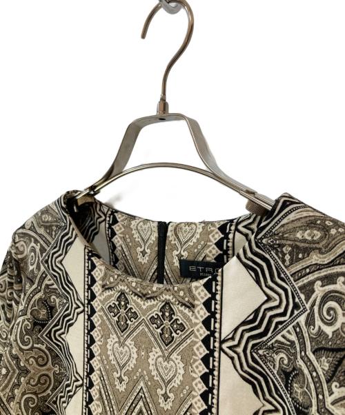 ETRO（エトロ）ETRO (エトロ) ペイズリー柄ワンピース ベージュ サイズ:46の古着・服飾アイテム