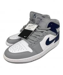 NIKE（ナイキ）の古着「Nike Air Jordan 1 Mid ハイカットスニーカー」｜White/Wolf Grey/Midn
